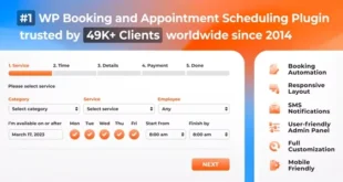 Bookly PRO – Appointment Booking and Scheduling Software System