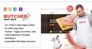 Butcher - Meat Shop eCommerce HTML Template