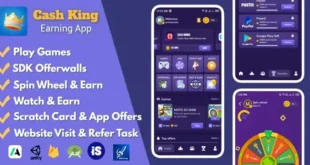 Cash King: Android Earning App with Admin Panel