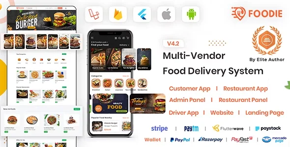 Foodie v4.2 – Ứng dụng giao đồ ăn cho nhiều nhà hàng