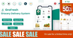 GroFresh - (Grocery, Pharmacy, eCommerce, Store) App and Web with Laravel Admin Panel + Delivery App