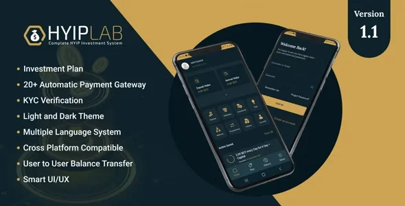 HYIPLab - Cross Platform Mobile Application