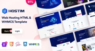 Hostim - Web Hosting Services HTML Template with WHMCS