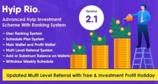 Hyip Rio - Advanced Hyip Investment Scheme With Ranking System