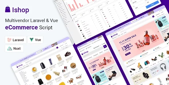 Ishop - Multivendor Laravel & Vue eCommerce CMS