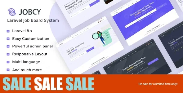 Jobcy - Laravel Job Board Multilingual System