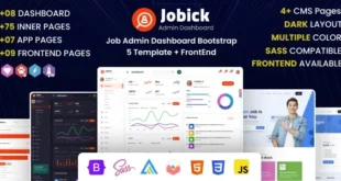 Jobick : Job Admin Dashboard Bootstrap 5 Template + FrontEnd