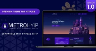 METROHYIP - Premium Theme For HYIPLab