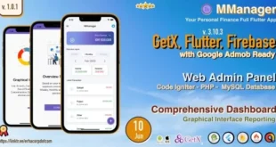 MManager Personal Finance Full Flutter App, with Chart Report | GetX | Web Admin Panel