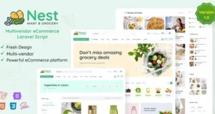 Nest - Multivendor Organic & Grocery Laravel eCommerce