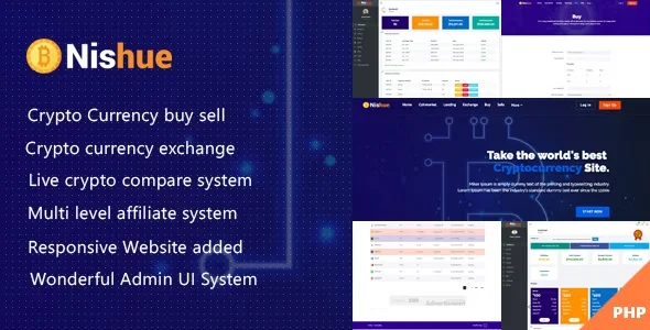 Nishue - CryptoCurrency Buy Sell Exchange and Lending with MLM System | Crypto Investment Platform