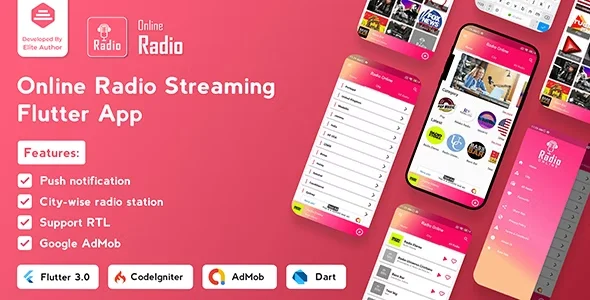 Radio Online - Flutter Full App