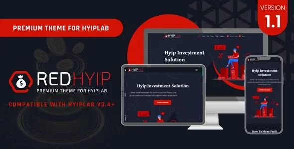 RedHyip - Premium Theme For HYIPLAB