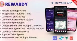 Rewardy - Status App with Reward Points + PWA + Backend