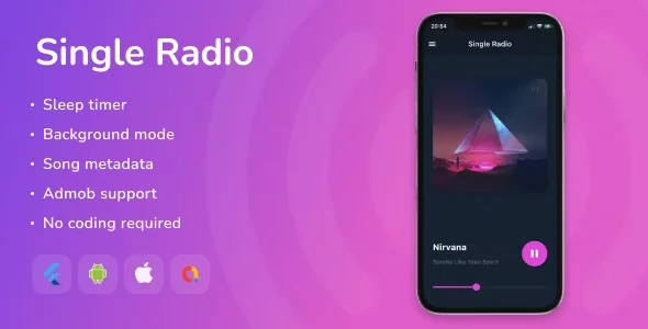 Single Radio - Flutter Full App