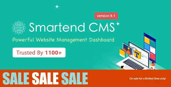 SmartEnd CMS - Laravel Admin Dashboard with Frontend and Restful API