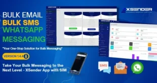 XSender - Bulk Email, SMS and WhatsApp Messaging Application