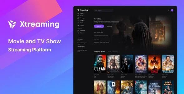 Xtreaming v1.0 – Movie and TV Show Streaming Platform PHP Script