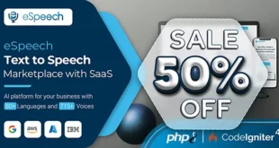 eSpeech - Text to Speech Marketplace with SaaS