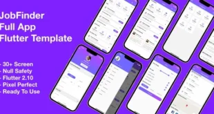 JobFinder v1.0 – Mẫu đầy đủ ứng dụng Flutter Job Finder