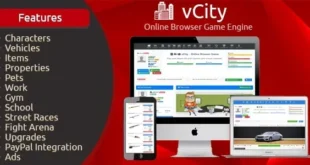 vCity - Online Browser Game Platform By Antonov_WEB 493 sales Recently Updated