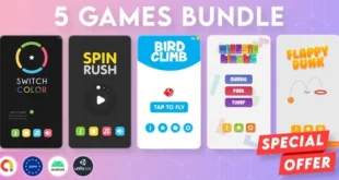 BUNDLE 5 GAMES | Admob + GDPR + Unity