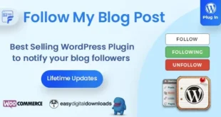 Follow My Blog Post - WordPress / WooCommerce Plugin