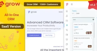 Grow CRM SaaS - Laravel Project Management - Multitenancy