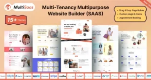 MultiSaas - Multi-Tenancy Multipurpose Website Builder (Saas)