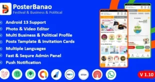 Poster Banao - Poster Maker ,Festival & Business & Political , AdBanao Clone Poster Maker App