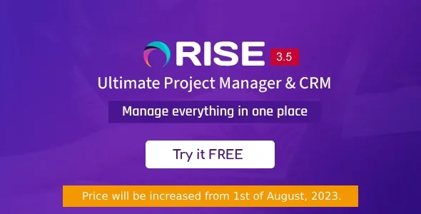 RISE - Ultimate Project Manager & CRM