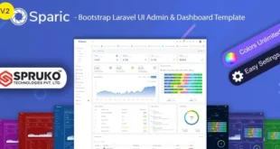 Sparic - Laravel Admin dashboard Template