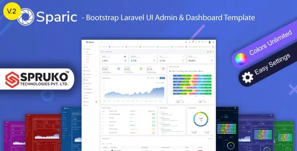 Sparic - Laravel Admin dashboard Template