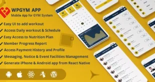 WPGYM App – Mobile App for Wordpress Gym System
