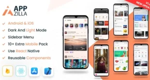 AppZilla - Mobile React Native UI KIT Elements Andriod + iOS