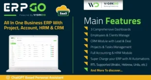 ERPGo SaaS - All In One Business ERP With Project, Account, HRM, CRM & POS