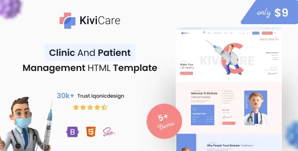 KiviCare - Clinic And Patient Management HTML Template