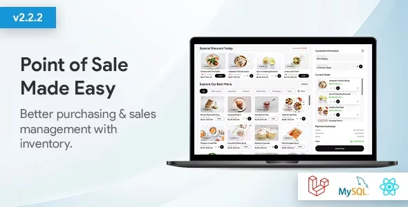 POS - Ultimate POS system with Inventory Management System - Point of Sales - React JS - Laravel POS