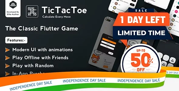 Tic Tac Toe - The Classic Flutter Tic Tac Toe Game