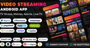 Video Streaming Android App (TV Shows, Movies, Sports, Videos Streaming, Live TV)