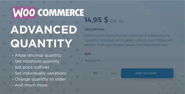 Số lượng nâng cao WooC Commerce v3.0.6