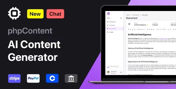 phpContent - AI Content Generator Platform (SaaS)