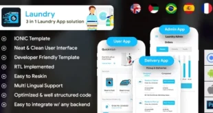 6 App Template| Laundry Booking App| Single Vendor Laundry App| Laundry Ordering App| Quickwash