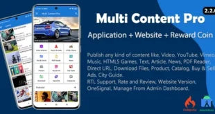 Multi Content Pro (Application and Website)