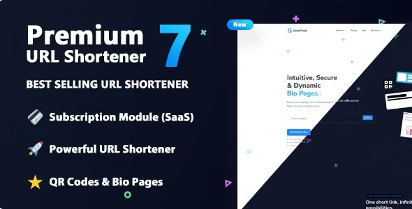 Premium URL Shortener - Link Shortener, Bio Pages & QR Codes