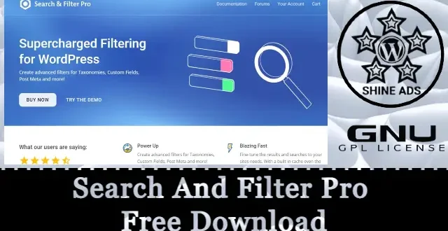 Search & Filter Pro v2.5.16 – The Ultimate WordPress Filter Plugin + Extensions