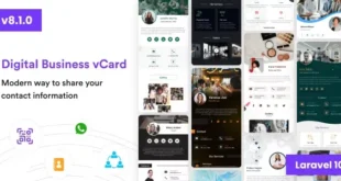 VCard SaaS - Digital Business Card Builder SaaS - Laravel VCard Saas