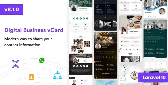 VCard SaaS - Digital Business Card Builder SaaS - Laravel VCard Saas