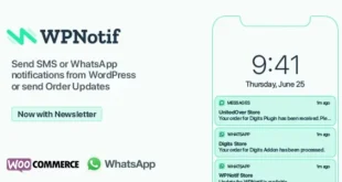 WPNotif: WordPress SMS & WhatsApp Message Notifications