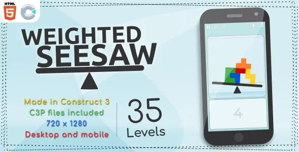 Weighted Seesaw - HTML5 Casual game